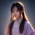 张雨萱头像照片，长发扎马尾的女生，自信微笑，背景是校园操场